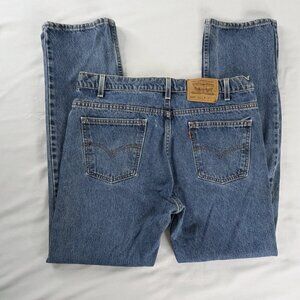 VTG Levi's 505 Orange Tab Dark Wash Straight Leg 90s Jeans